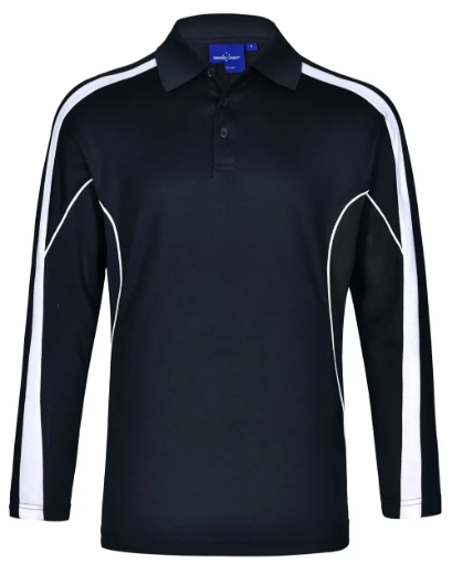 Picture of Winning Spirit, Mens TrueDry L/S Polo